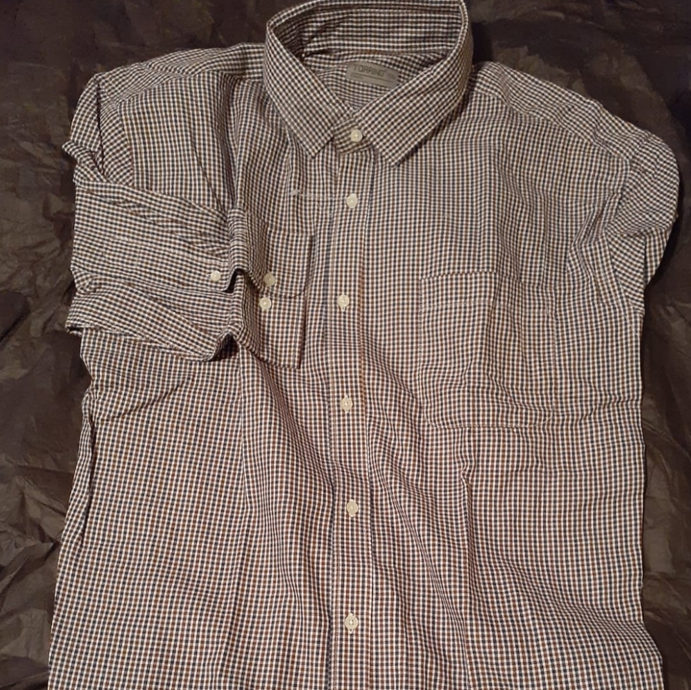 Men's Casual Plaid Dress Shirt